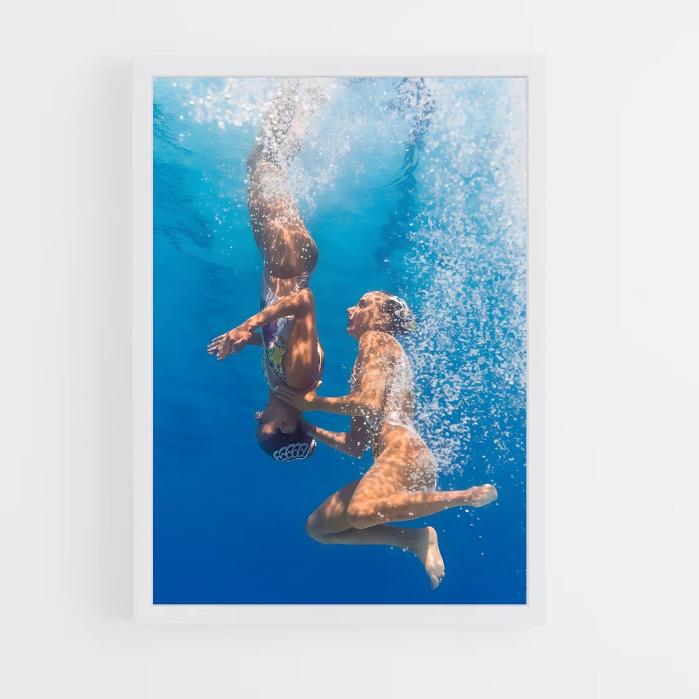 Poster Océan de Grâce – affiche Natation synchronisée (vue 3)